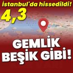 13.57’de hissedilen bir deprem oldu!